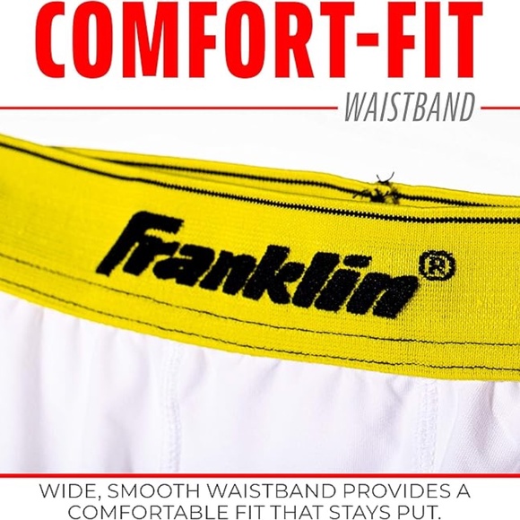 Franklin FLexpro Compression Short & Cup, White, boys Youth XS 19”-21” brand new - Picture 5 of 9